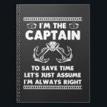 Funny Boat Captain Humour Boating Joke Sailor Notebook<br><div class="desc">Funny Cruise Gift for a Captain who loves sailing. Great Boating Gift if you love to be on the ocean or lake in a boat,  pontoon,  yacht or houseboat. Funny Boat Captain Humour Boating Joke Sailor</div>