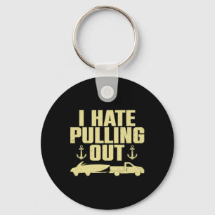 Funny Boat Design For Men Women Boating Boat Trail Key Ring