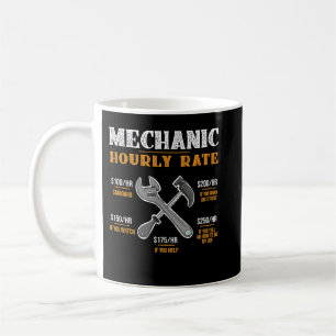 Funny Boat Mechanic Hourly Rate Coffee Mug