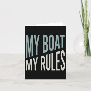 Funny Boater Humour Card