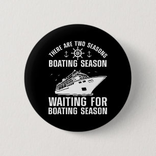 Funny Boating Design For Men Women Boater Boat Lov 6 Cm Round Badge