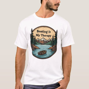 Funny Boating is my Therapy T-Shirt