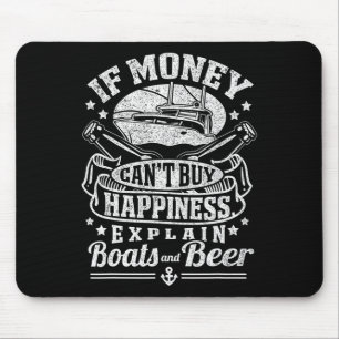 Funny Boating Nautical Captain Boats And Beer Men Mouse Pad