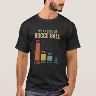 Funny Bocce Ball Why I Lose At Bocce Ball lawn T-Shirt