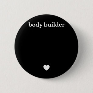 Funny Body Builder Pregnancy Announcement 6 Cm Round Badge