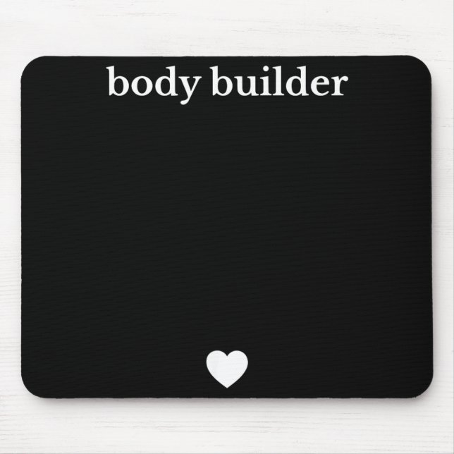 Funny Body Builder Pregnancy Announcement Mouse Pad (Front)