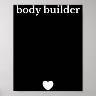 Funny Body Builder Pregnancy Announcement Poster