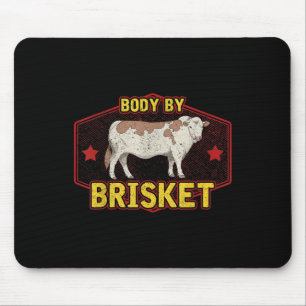 Funny Body By Brisket Meat Grilling Beef Barbeque Mouse Pad