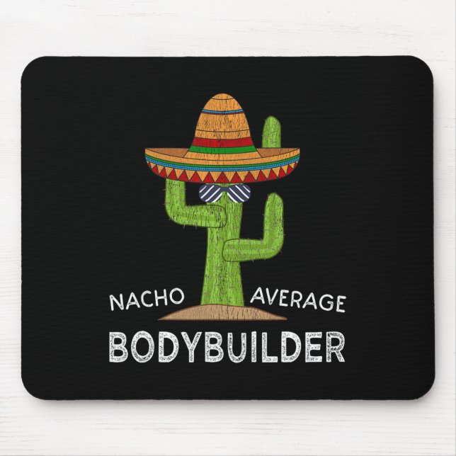 Funny Bodybuilder Bodybuilding  Mouse Pad (Front)