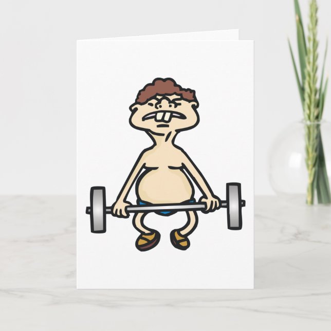 Funny Bodybuilder Card (Front)
