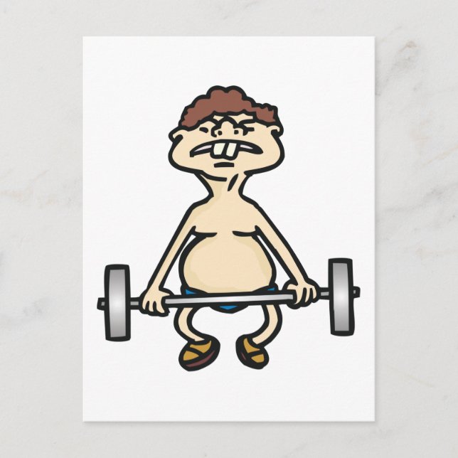 Funny Bodybuilder Postcard (Front)