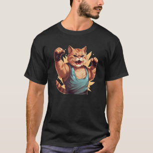 Funny Bodybuilding Cat for Muscle Cats Fans and Sp T-Shirt