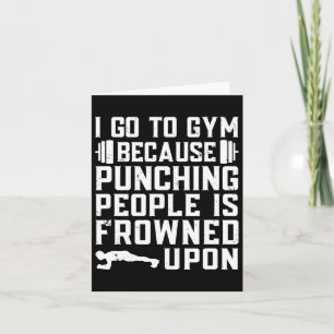 Funny Bodybuilding Gym Quote Card