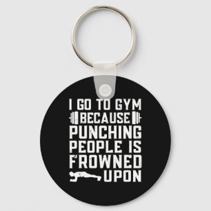 Funny Bodybuilding Gym Quote  Key Ring