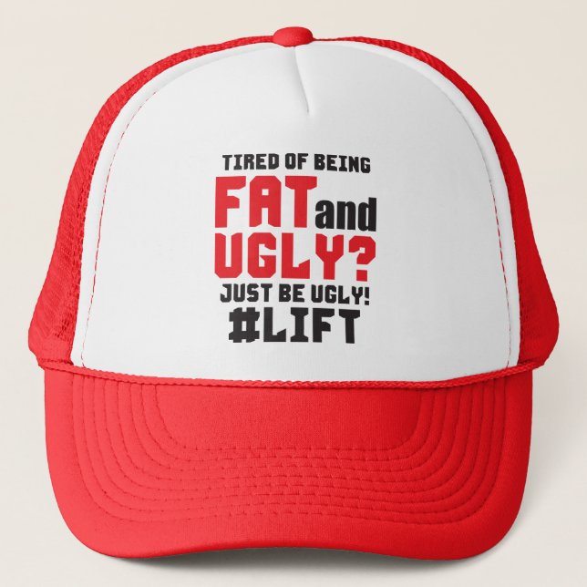 Funny Bodybuilding Gym Trucker Hat (Front)