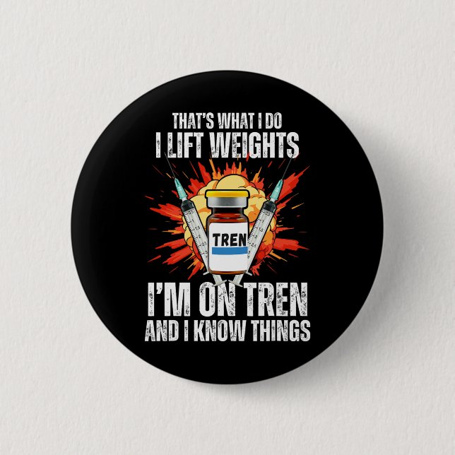 Funny Bodybuilding Quotes  6 Cm Round Badge (Front)