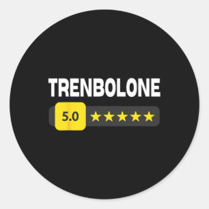 Funny Bodybuilding Trenbolone Tren Trenbo And Ster Classic Round Sticker
