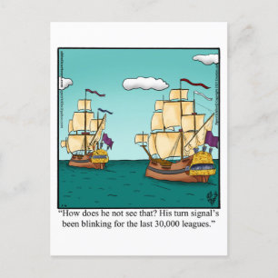 Funny Bon Voyage  Postcard