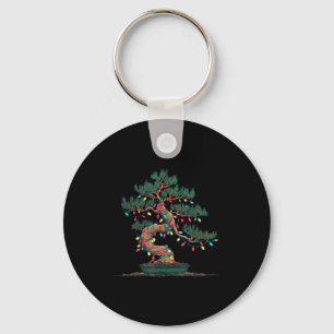 Funny Bonsai Tree Christmas Graphics Lights Lover Key Ring