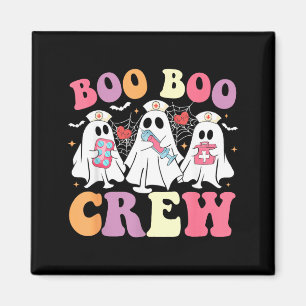 Funny Boo Boo Crew Halloween Costume Nurse Spooky Magnet