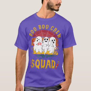 Funny Boo Boo Crew Squad Nurse Halloween Nurses RN T-Shirt