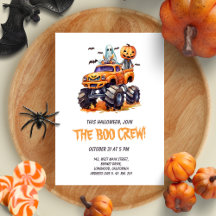 Funny Boo Crew Modern Kids Halloween Party