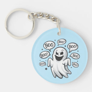 Funny Boo Ghost Key Ring