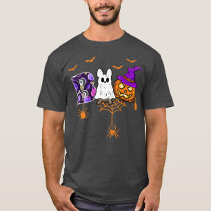 Funny Boo Halloween Boo Ghost French Bulldog Witch T-Shirt
