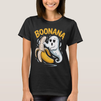 Funny Boo Nana Ghost Banana Halloween Humor T-Shirt