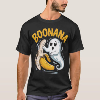 Funny Boo Nana Ghost Banana Halloween Humor T-Shirt