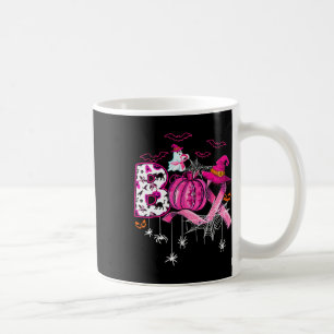 Funny Boo Pumpkin Witch Pink Ribbon Breast Cancer Coffee Mug