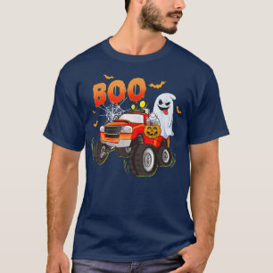 Funny Boo Riding Monster Truck Halloween Costume P T-Shirt