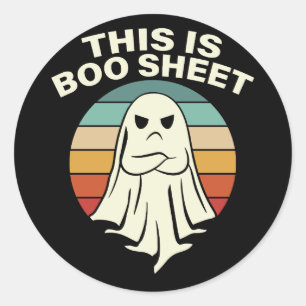 Funny "Boo Sheet" Ghost Sticker