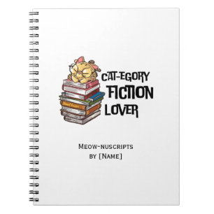 Funny Book Cat Lover Quote Cat-egory Fiction Lover
