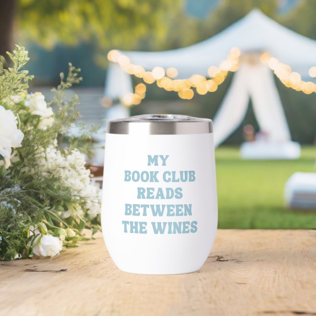 Funny Book Club Quote Blue (Wedding (Rotated))