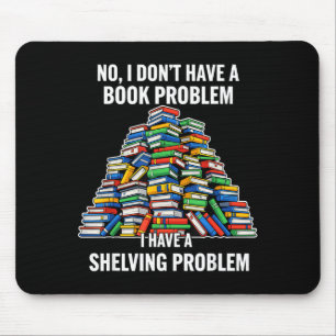 Funny book humor nerd reading quote for literature mouse pad