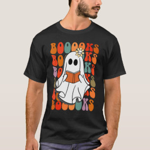 Funny Book Lover Booooks Are Scarier Than You Thin T-Shirt