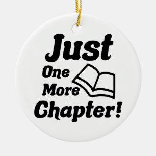 Funny Book Lover Ceramic Ornament