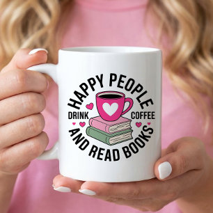 Funny Book Lover Coffee Addict Reading Nerd Mug