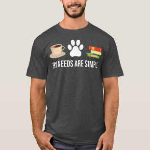 Funny book lover Coffee Dog Book 425 T-Shirt