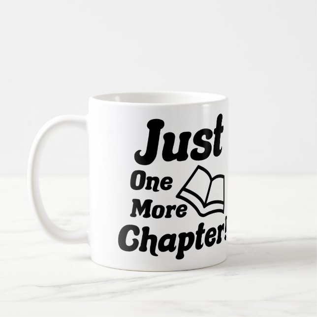 Funny Book Lover Coffee Mug (Left)