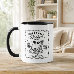 Funny Book Lover Cute Currently Booked Coffee Mug