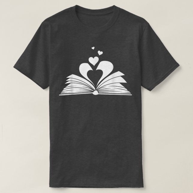 Funny Book Lover Design Men Women Kids Bookworm Li T-Shirt (Design Front)