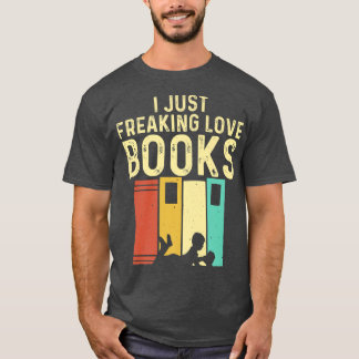 Funny Book Lover Design Men Women Reading Readers  T-Shirt