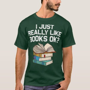 Funny Book Lover Designs For Men Women Librarian R T-Shirt