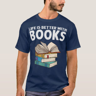 Funny Book Lover Designs For Men Women Librarian R T-Shirt