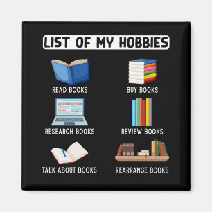 Funny Book Lover Humour Bookworm Reading Magnet