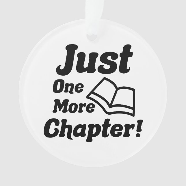 Funny Book Lover Ornament (Front)