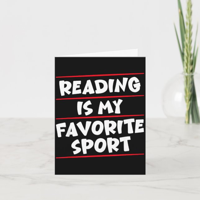 Funny book lover quote read library motivation card (Front)