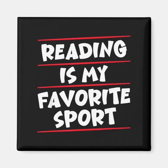 Funny book lover quote read library motivation magnet (Front)
